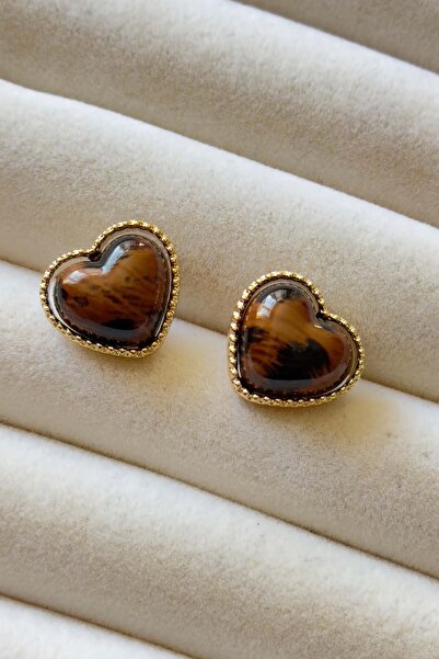 AMORE.İST STORE Çelik Leopar Küpe