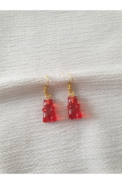 LuArte Teddy Bear Earrings Epoxy