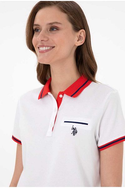U.S. Polo Assn. Tricou de damă cu gât polo