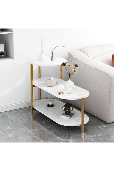 Generic طاولة زاوية متعددة الطبقات للاريكة