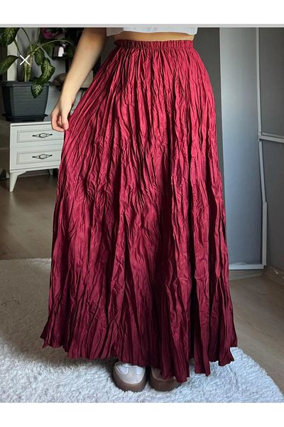 Nura Francy tendință femei aspect mixt100 cm fustă lungă hijab