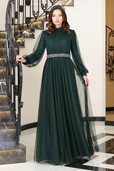 AHUNUR Tesettürde Mutluluk Βραδινό φόρεμα Aliye Hijab