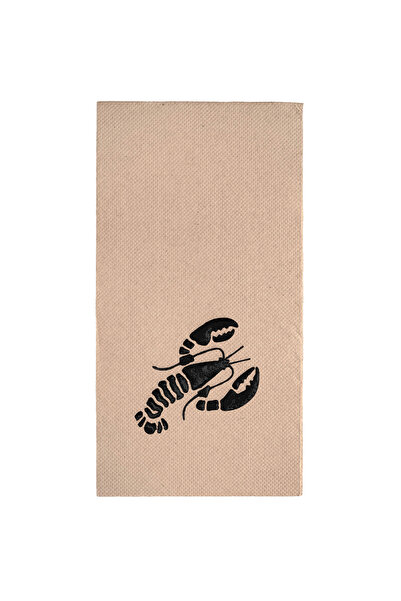 Story 40x40 سم ورق أسود بنمط جراد البحر 1/8 أضعاف منديل ورقي ملون من ورق الكرافت