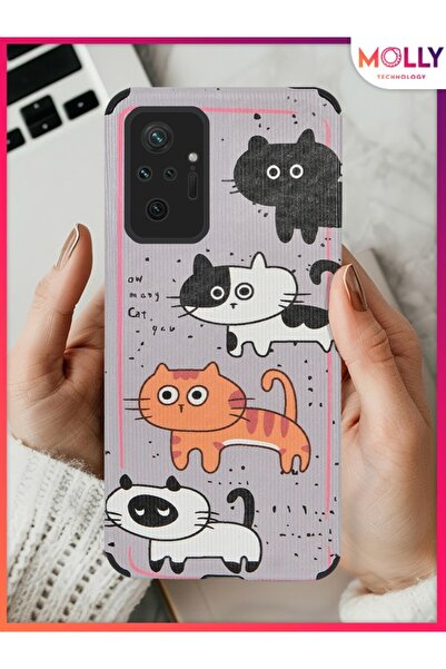 Molly حافظة سيليكون مخططة بنمط عصابة رايرز لهاتف Xiaomi Redmi Note 10 Pro