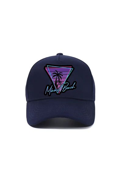 LEIVOR Ретро футуристична шапка с щампа Miami Snapback