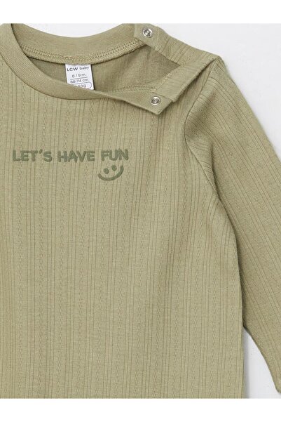 LC Waikiki LCW baby Bisiklet Yaka Penye Erkek Bebek Tulum