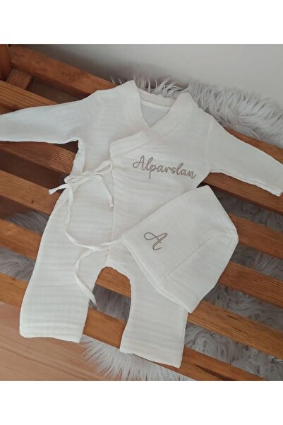 BEYCEY TASARIM Müslim kumaş tulum bonet bere eldiven