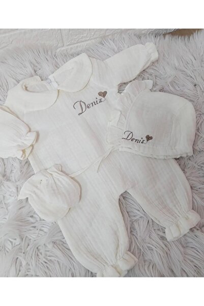 BEYCEY TASARIM Müslim kumaş tulum bonet bere eldiven