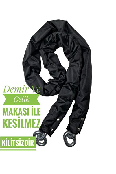 Vi Caro 10 mm 1 metre 20 cm Kesilmez motorsiklet Zincir Kilit Motor Kilidi  M...