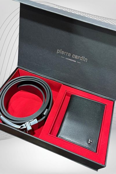 Pierre Cardin Sports Series Belt Wallet Set of 2: Pc.25Y.K01.Sp.Di̇2