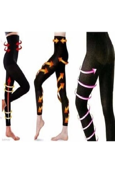 Generic PLATINUM Leg Slimming and Tummy Control Pants, Black