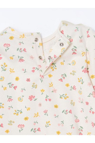 LC Waikiki Lcw Baby Bebe Collar Floral Baby Girl Romper