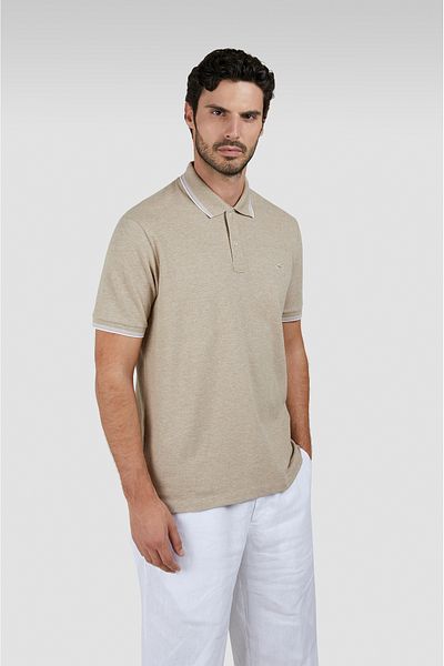 PAUL&SHARK Men's Polo Neck Regular Fit Beige, 25411205 -263