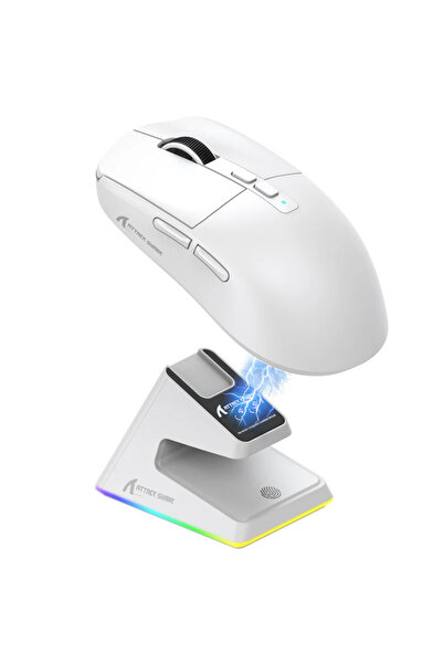 Attack Shark X6 26000 DPI PAW3395 Şarj İstasyonuna Sahip Oyuncu Mouse