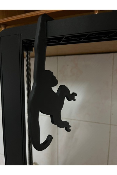 Kariyer Maymun Şeklinde Muz Askısı - Şık ve Eğlenceli Mutfak Dekorasyonu Plastik