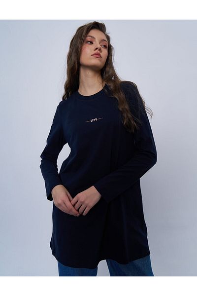 KYR Πλεκτό φούτερ με λογότυπο Dark Navy Blue