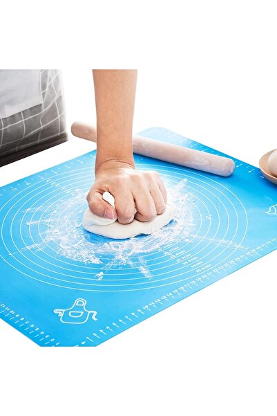 Jia Cheng 2 حصيرة سيليكون قابلة للدحرجة بمقياس تقطيع قابل للدحرجة للخبز والكع...