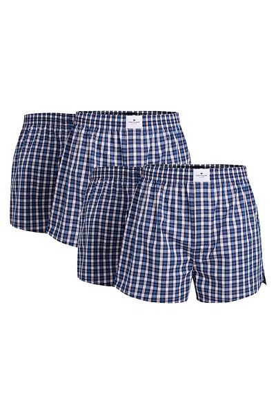 Tom Tailor Herren Web-Boxershorts, 4er Pack - Pure Cotton, Westside C, kariert