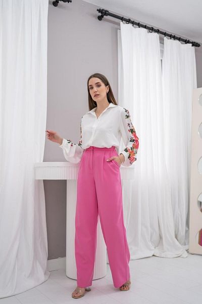 TuliaWear Cămașă florală cu mânecă albă Yonca Moda