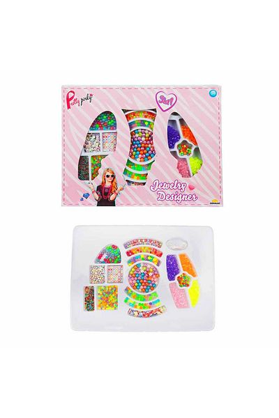Sunman Pretty Pi̇nky Hobby Jewelry Set 3in1 Jewelry Designer 3+