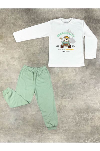 Messido 100% Cotton Beach Rally Team - Άνετη και μαλακή πιτζάμες για παιδί 1-5 ετών