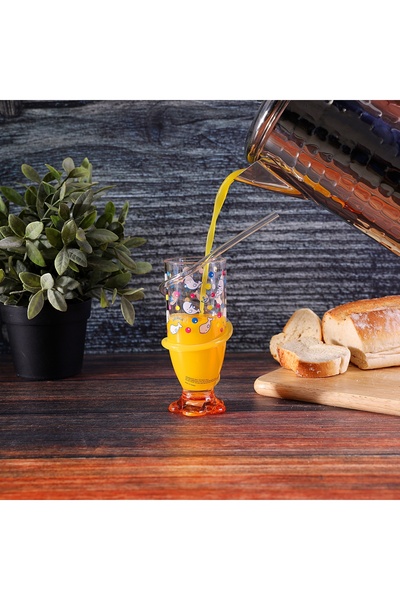 ROYALFORD RF6166 زجاج أكريليك شفاف مع قشة