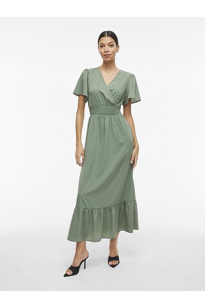 VILA Maxikleid Kurzarm