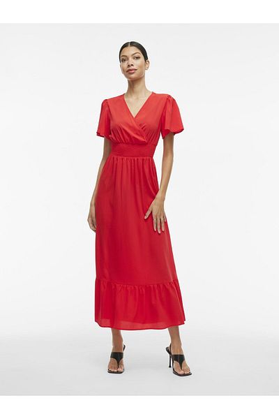 VILA Maxikleid Kurzarm