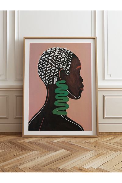 HOMEPACK Единична картина в дървена рамка, единичен плакат, картина TK/992