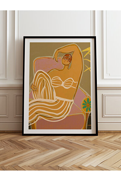 HOMEPACK Jedna drvena uokvirena slika, jednodijelni poster, slika TK/993