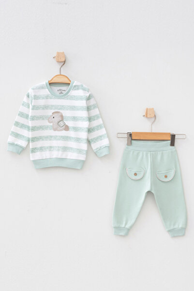 Aziz Bebe 2-Piece Baby Set - Cute and Horse Pattern, Size
