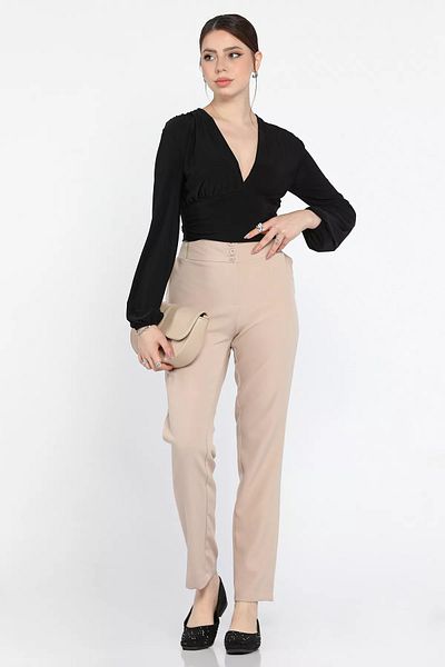GÜLSELİ Pantaloni de damă cu talie elastică Koyutaş