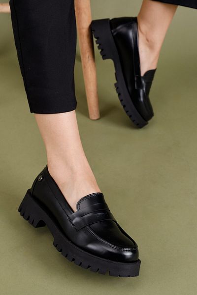 Getcho Loafer negru pentru femei Mayra PC-54320