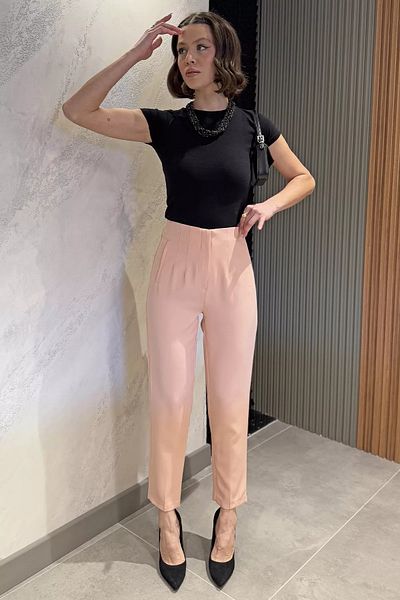 GÜLSELİ Powder Women's Pipe Leg Pants