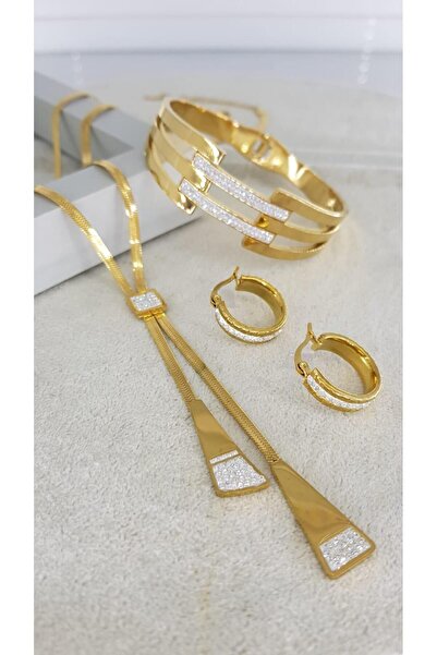 SONES Tasarım Özel Gün Çelik Takı Setli| Sns500508