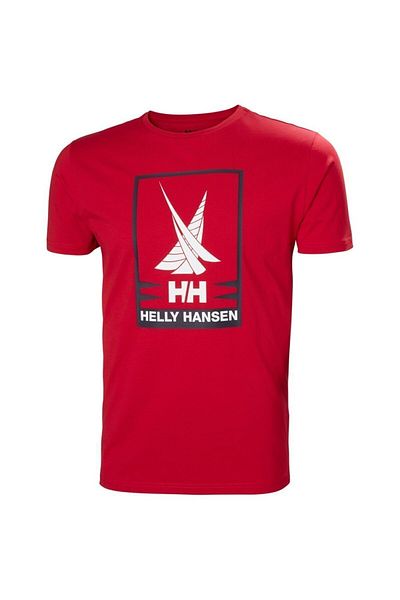 Helly Hansen Shoreline 2.0 - Men's Red Round Neck T-Shirt