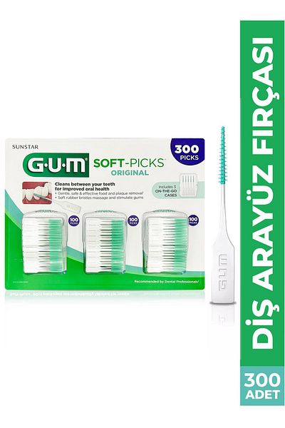 GUM Soft Picks Interface Brush 300 Pieces