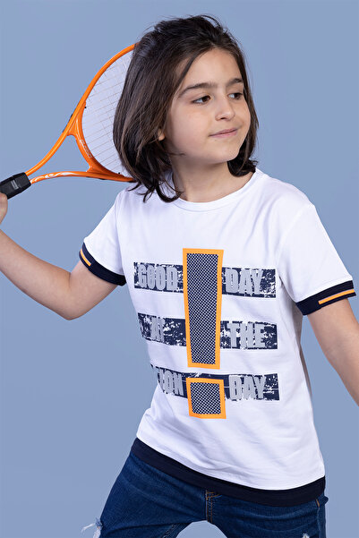 Toontoy Tricou Neon Compatibil cu imprimeu Garni pentru băieți