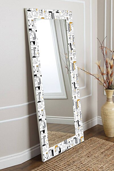 Hediyeler Kapında Line Couple Dekoratif Boy Aynası 150x60cm