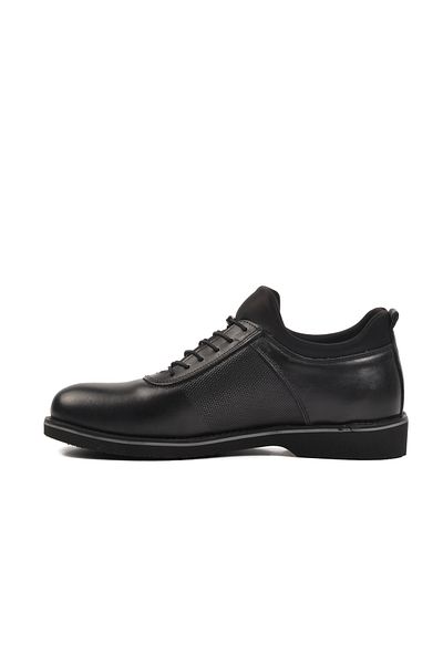 Pierre Cardin Μαύρα ανδρικά παπούτσια casual από γνήσιο δέρμα