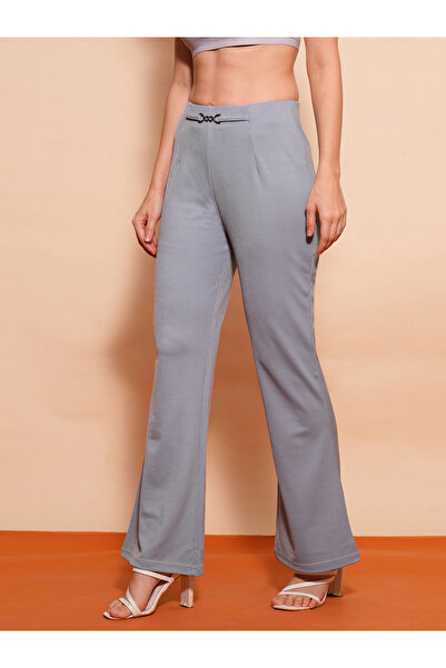 Globus By Styli Solid High-Rise Stretchy Slim Fit Treggings