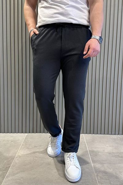 MİSHAR İTALİA Αντρικό παντελόνι Jogger με διπλό πόδι Anthracite