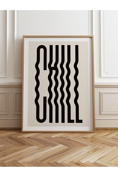 HOMEPACK Единична картина в дървена рамка, единичен плакат, картина TK/988