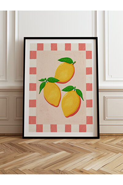 HOMEPACK Tekli Ahşap Çerçeveli Tablo Tek Parça Poster Tablo TK/1011