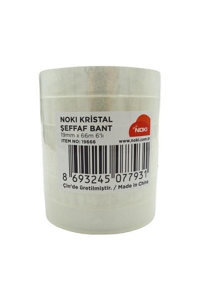 Noki 120Pcs 19X66 Transparent Crystal Tape Money Tape