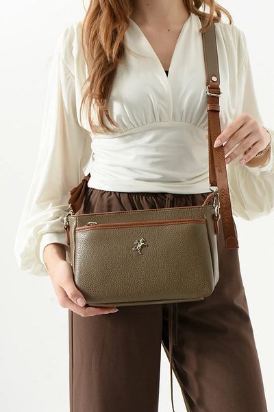 Nas Bag Geantă Messenger pentru femei cu trei compartimente (lățime: 25 x lungime: 16)