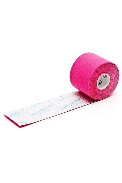 KINESIO TEX حزام الألم الذهبي Kinesiotape Sports Support Band باللون الوردي