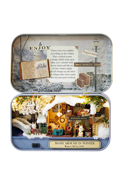 Choice Q-4006 صندوق مسرح خشبي DIY بيوت الدمى صندوق مصغر بيوت الدمى اللطيفة ثل...