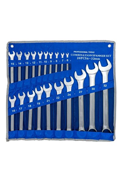 GK Bez Çantalı Kombine Anahtar Takımı 6mm-32 mm 20 Parça