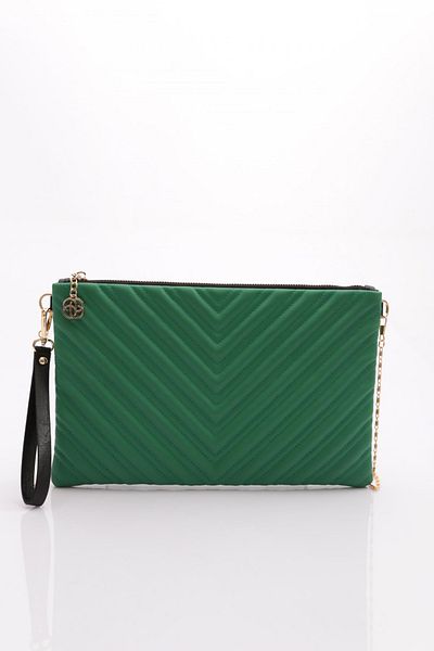 DGN Дамска чанта тип клъч Grass Green Soft 51123448